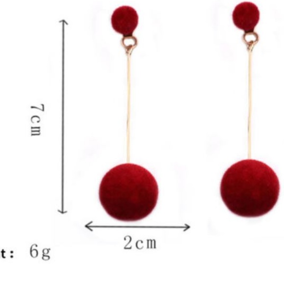 2 pair Women's Ball Drop Earrings - Picture 5 of 8